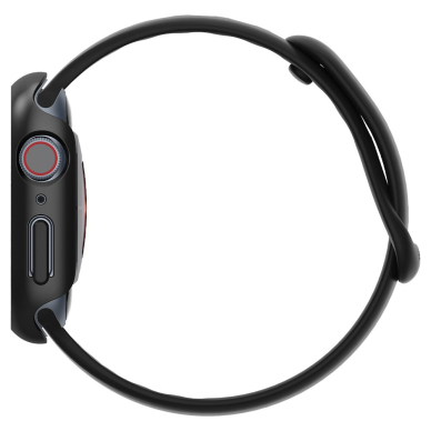 [Užsakomoji prekė] Dėklas skirtas Apple Watch 7 / 8 / 9 (45mm) - Spigen Thin Fit - Juodas 6