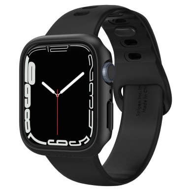 [Užsakomoji prekė] Dėklas skirtas Apple Watch 7 / 8 / 9 (45mm) - Spigen Thin Fit - Juodas