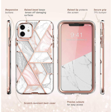 [Užsakomoji prekė] Dėklas skirtas iPhone 11  - I-Blason Cosmo - Marble  5