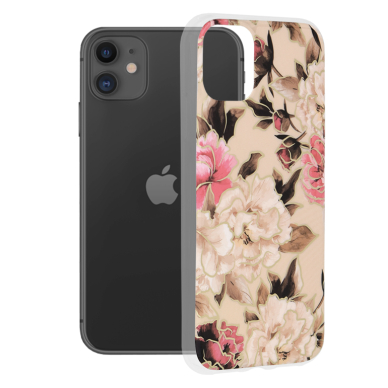 [Užsakomoji prekė] Dėklas skirtas iPhone 11 - Techsuit Marble Series - Mary Berry Nude