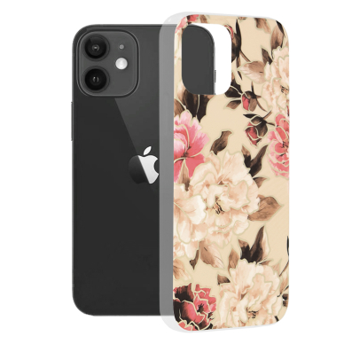 [Užsakomoji prekė] Dėklas skirtas iPhone 12 / 12 Pro - Techsuit Marble Series - Mary Berry Nude