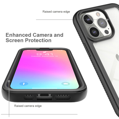 [Užsakomoji prekė] Dėklas skirtas iPhone 13 Pro Max + Folie - Techsuit Defense360 Pro - Juodas  5