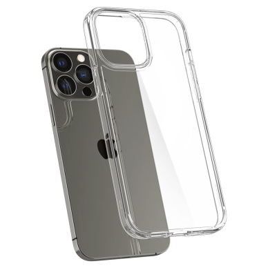 [Užsakomoji prekė] Dėklas skirtas iPhone 13 Pro Max - Spigen Ultra Hybrid - Crystal permatomas 3