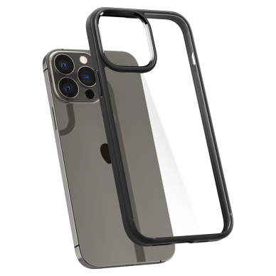 [Užsakomoji prekė] Dėklas skirtas iPhone 13 Pro Max - Spigen Ultra Hybrid - Matte Juodas  3