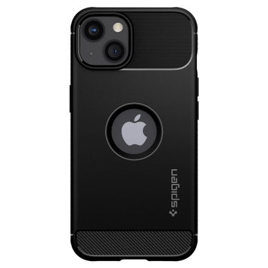 [Užsakomoji prekė] Dėklas skirtas iPhone 13 - Spigen Rugged Armor - Juodas  1