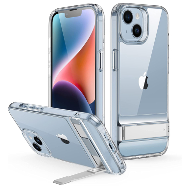 [Užsakomoji prekė] Dėklas skirtas iPhone 14 Plus - ESR Air Shield Boost Kickstand - permatomas