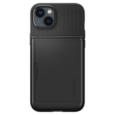 [Užsakomoji prekė] Dėklas skirtas iPhone 14 Plus - Spigen Slim Armor CS - Juodas  5