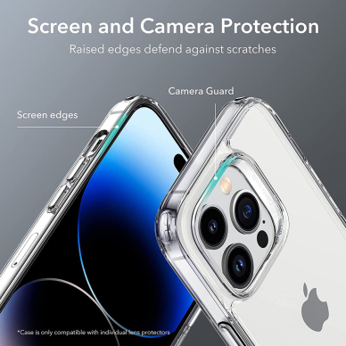 [Užsakomoji prekė] Dėklas skirtas iPhone 14 Pro - ESR Air Shield Boost Kickstand - Translucent Juodas  5