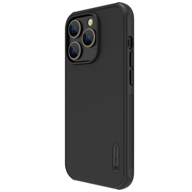 [Užsakomoji prekė] Dėklas skirtas iPhone 14 Pro Max - Nillkin Super Frosted Shield Pro - Juodas