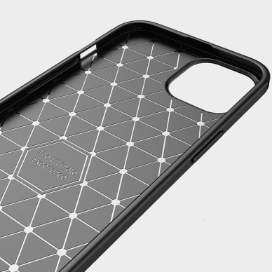 [Užsakomoji prekė] Dėklas skirtas iPhone 14 - Techsuit Carbon Silicone - Juodas 5