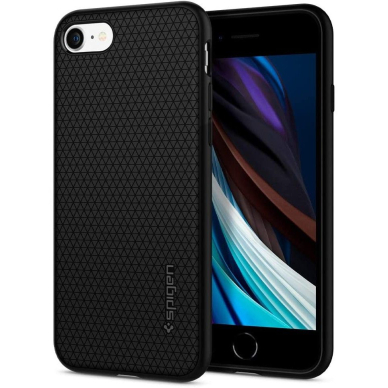 [Užsakomoji prekė] Dėklas skirtas iPhone 7 / 8 / SE 2, SE 2020 / SE 3, SE 2022 - Spigen Liquid Air - Juodas