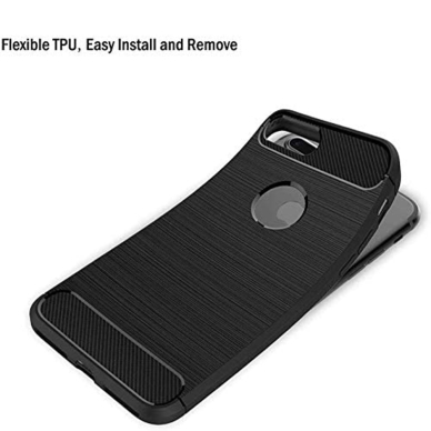 [Užsakomoji prekė] Dėklas skirtas iPhone 8 Plus - Techsuit Carbon Silicone - Juodas 4