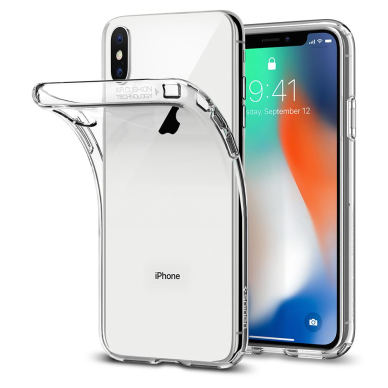 [Užsakomoji prekė] Dėklas skirtas iPhone X / XS - Spigen Liquid Crystal - permatomas 9