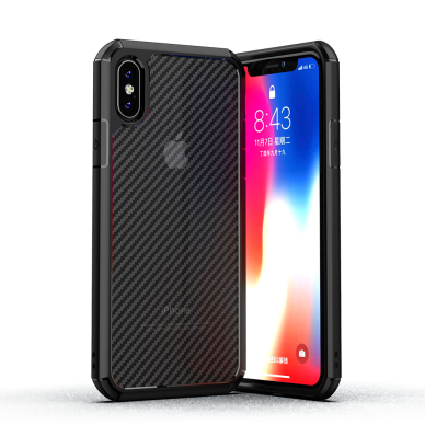 [Užsakomoji prekė] Dėklas skirtas Iphone X / XS - Techsuit Carbon Fuse - Juodas 1