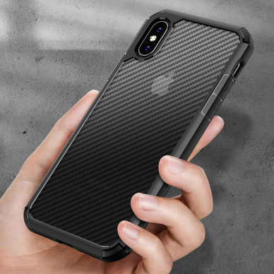 [Užsakomoji prekė] Dėklas skirtas Iphone X / XS - Techsuit Carbon Fuse - Juodas 2