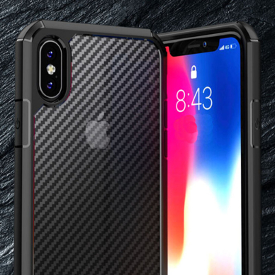 [Užsakomoji prekė] Dėklas skirtas iPhone XR - Techsuit Carbon Fuse - Juodas 3