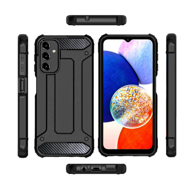 [Užsakomoji prekė] Dėklas skirtas Samsung Galaxy A14 4G / 5G - Techsuit Hybrid Armor - Juodas 1