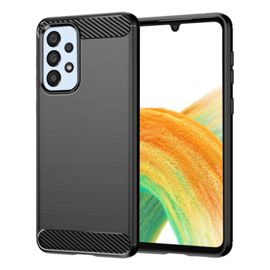 [Užsakomoji prekė] Dėklas skirtas Samsung Galaxy A33 5G - Techsuit Carbon Silicone - Juodas