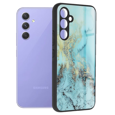 [Užsakomoji prekė] Dėklas skirtas Samsung Galaxy A54 - Techsuit Glaze Series - Mėlynas Ocean