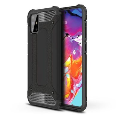 [Užsakomoji prekė] Dėklas skirtas Samsung Galaxy A71 4G -Techsuit Hybrid Armor - Juodas