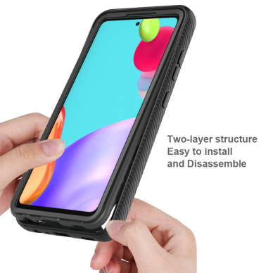 [Užsakomoji prekė] Dėklas skirtas Samsung Galaxy A72 / A72 5G + Folie - Techsuit Defense360 Pro - Juodas 3