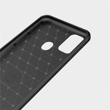 [Užsakomoji prekė] Dėklas skirtas Samsung Galaxy M21 / M30S - Techsuit Carbon Silicone - Juodas 5