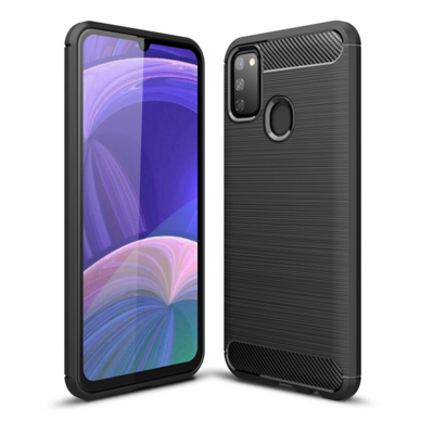 [Užsakomoji prekė] Dėklas skirtas Samsung Galaxy M21 / M30S - Techsuit Carbon Silicone - Juodas