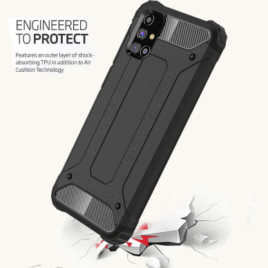 [Užsakomoji prekė] Dėklas skirtas Samsung Galaxy M51 - Techsuit Hybrid Armor - Juodas 5