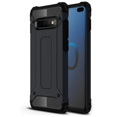 [Užsakomoji prekė] Dėklas skirtas Samsung Galaxy S10 - Techsuit Hybrid Armor - Juodas