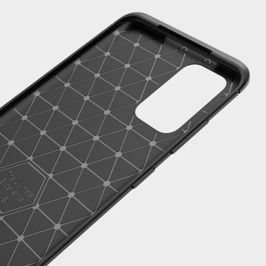 [Užsakomoji prekė] Dėklas skirtas Samsung Galaxy S21 Ultra 5G - Techsuit Carbon Silicone - Juodas  1