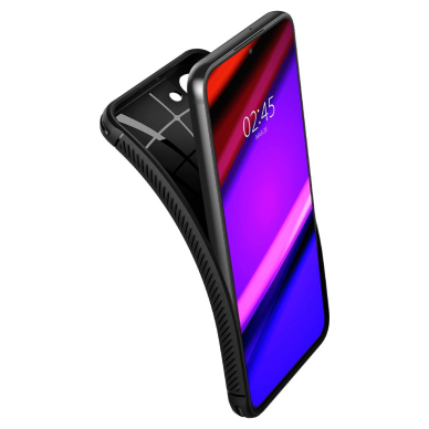 [Užsakomoji prekė] Dėklas skirtas Samsung Galaxy S22 5G - Spigen Rugged Armor - Juodas  4