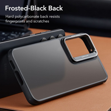 [Užsakomoji prekė] Dėklas skirtas Samsung Galaxy S23 - ESR Classic Kickstand - Frosted Juodas  5