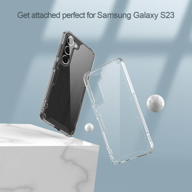 [Užsakomoji prekė] Dėklas skirtas Samsung Galaxy S23 - Nillkin Nature TPU Pro Case - permatomas  6