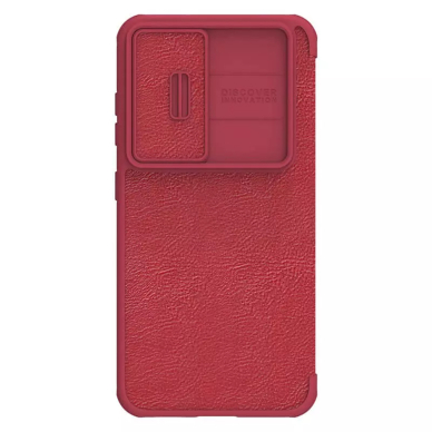 [Užsakomoji prekė] Dėklas skirtas Samsung Galaxy S23 - Nillkin QIN Leather Pro Case - Raudonas YKR801