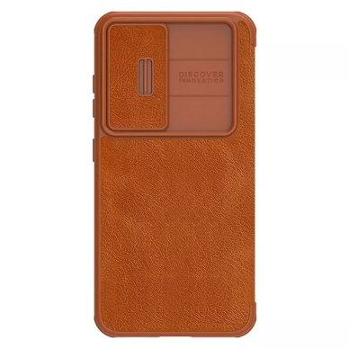 [Užsakomoji prekė] Dėklas skirtas Samsung Galaxy S23 Plus - Nillkin QIN Leather Pro Case - Rudas