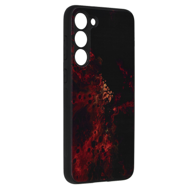 [Užsakomoji prekė] Dėklas skirtas Samsung Galaxy S23 Plus - Techsuit Glaze Series - Raudonas Nebula  5