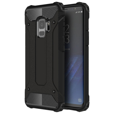 [Užsakomoji prekė] Dėklas skirtas Samsung Galaxy S9 - Techsuit Hybrid Armor - Juodas