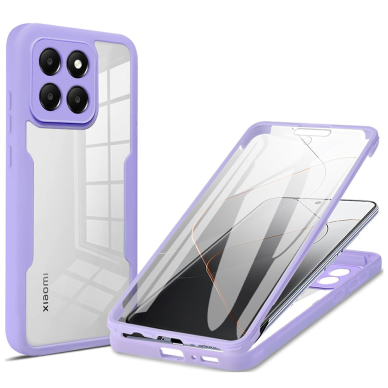 [Užsakomoji prekė] Dėklas Xiaomi 14 + Folie - Techsuit ColorVerse 360 Series - Purpurinis