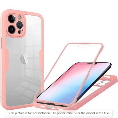 [Užsakomoji prekė] Dėklas Xiaomi Poco F6 Pro + Cover - Techsuit ColorVerse 360 Series - rožinis