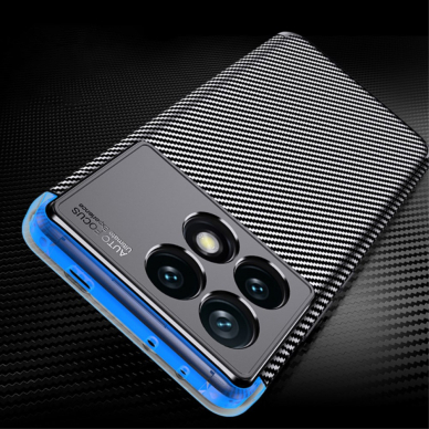 [Užsakomoji prekė] Dėklas Xiaomi Poco F6 Pro - Techsuit CarbonFiber - juodas 3