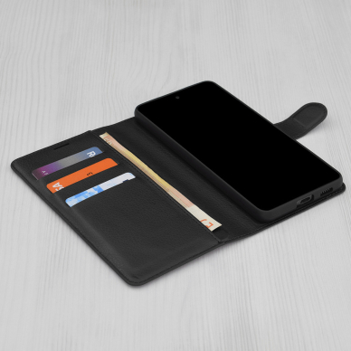 [Užsakomoji prekė] Dėklas Xiaomi Poco F6 Pro - Techsuit Leather Folio - juodas 2