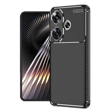 [Užsakomoji prekė] Dėklas Xiaomi Poco F6 - Techsuit CarbonFiber - juodas