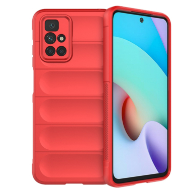 [Užsakomoji prekė] Dėklas Xiaomi Redmi 10 / Redmi 10 2022 - Techsuit Magic Shield - Raudonas