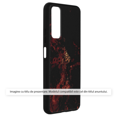 [Užsakomoji prekė] Dėklas Xiaomi Redmi 13C 4G / Poco C65 - Techsuit Glaze Series - Raudonas Nebula