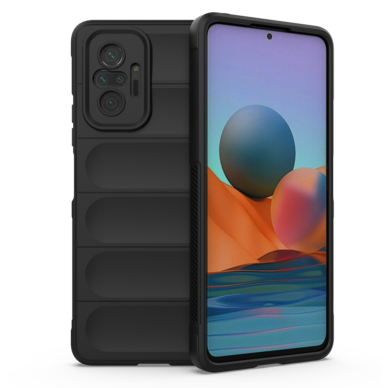 [Užsakomoji prekė] Dėklas Xiaomi Redmi Note 10 Pro / Note 10 Pro Max - Techsuit Magic Shield - Juodas