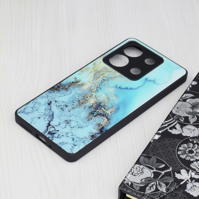 [Užsakomoji prekė] Dėklas Xiaomi Redmi Note 13 5G - Techsuit Glaze Series - Mėlynas Ocean 3