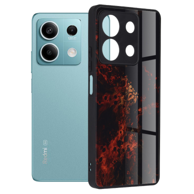 [Užsakomoji prekė] Dėklas Xiaomi Redmi Note 13 5G - Techsuit Glaze Series - Raudonas Nebula