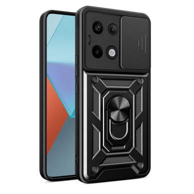 [Užsakomoji prekė] Dėklas Xiaomi redmi Note 13 Pro 5G - Techsuit CamShield Series - Juodas