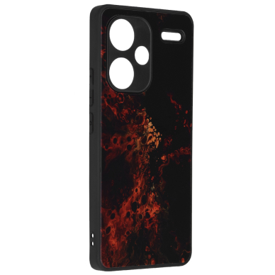 [Užsakomoji prekė] Dėklas Xiaomi Redmi Note 13 Pro+ 5G - Techsuit Glaze Series - Raudonas Nebula 4