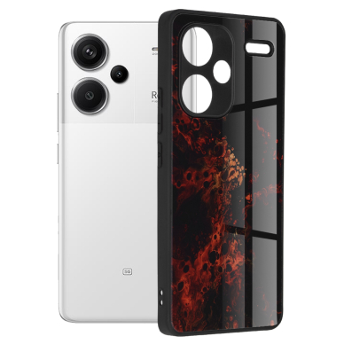 [Užsakomoji prekė] Dėklas Xiaomi Redmi Note 13 Pro+ 5G - Techsuit Glaze Series - Raudonas Nebula